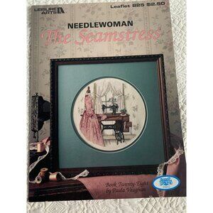 Leisure Arts Needlewoman The Seamstress Cross Stitch Leaflet Pattern Book 825